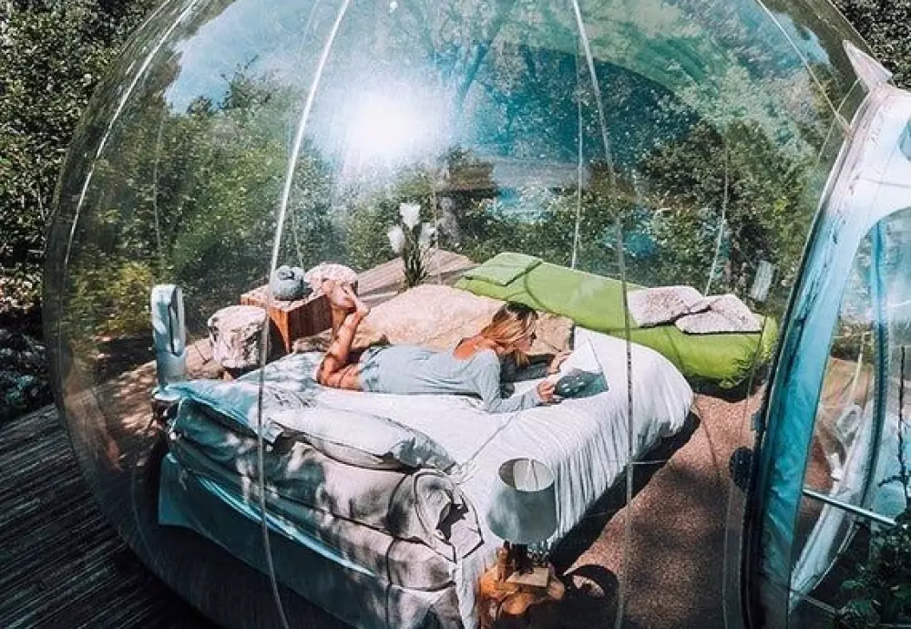 inflatable bubble bed tent