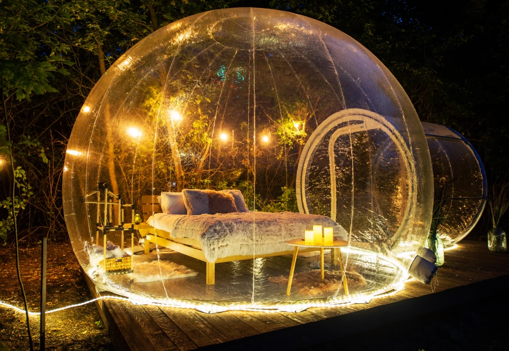 inflatable bubble bed tent