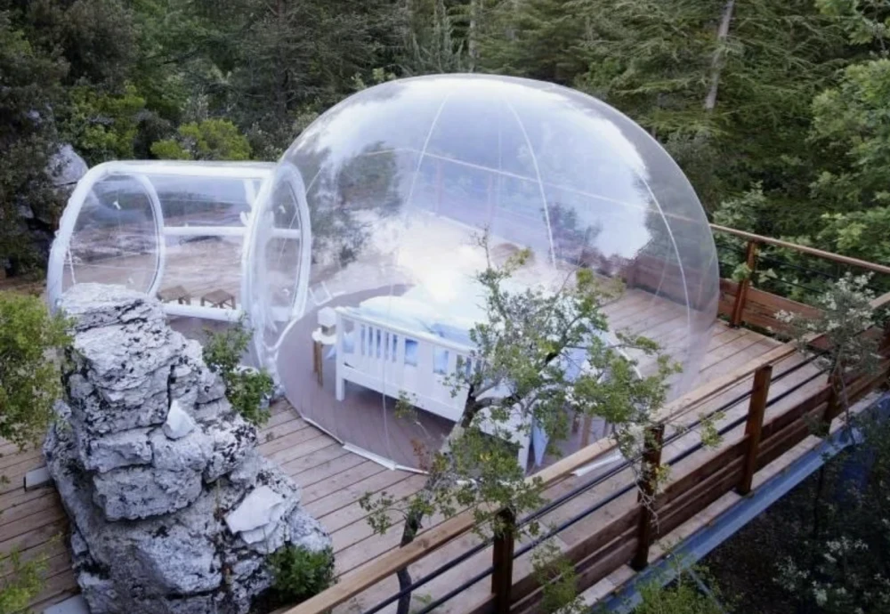 transparent crystal bubble tent